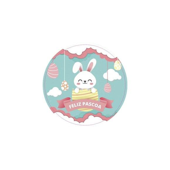Etiquetas Adesivas Kit 100 Selos páscoa Coelhinho 4cm x 4c