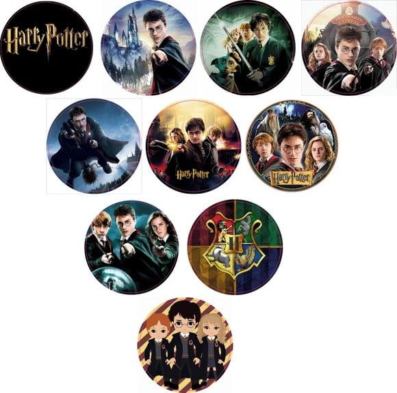 Etiquetas Adesivas Kit 100 Selos Harry Potter 4cm x 4cm