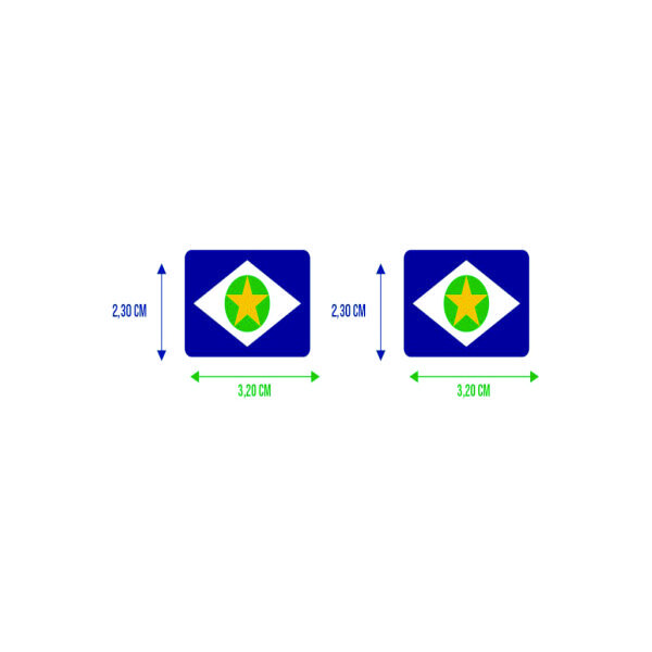 Bandeira Resinada Automotiva do Mato Grosso