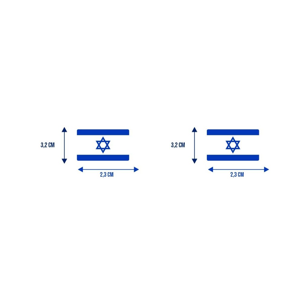 Bandeira Resinada Automotiva de Israel