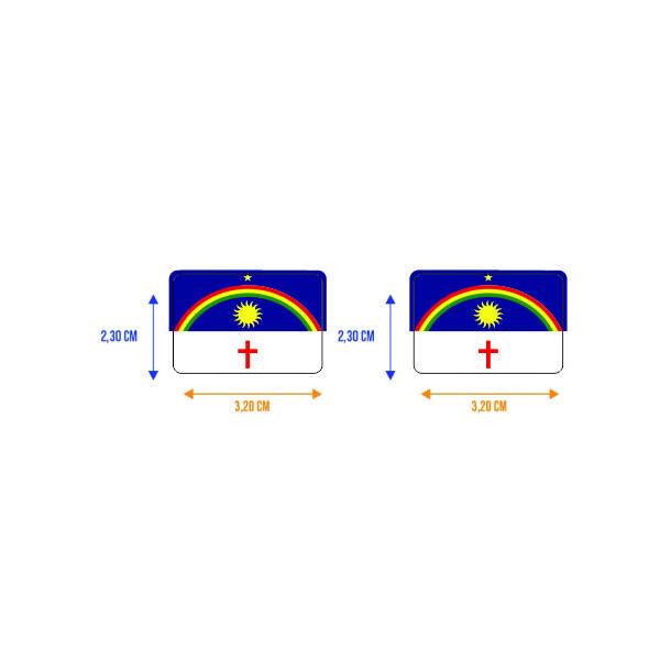 Bandeira Resinada Automotiva do Pernambuco