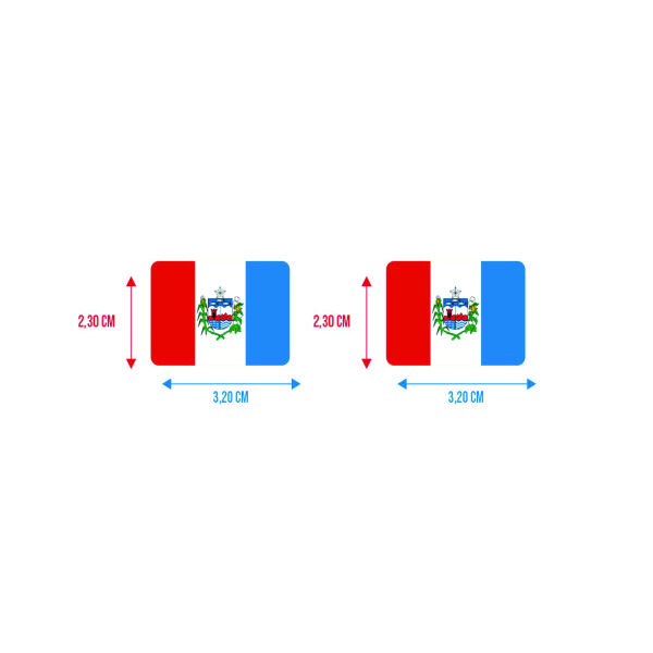 Bandeira Resinada Automotiva de Alagoas