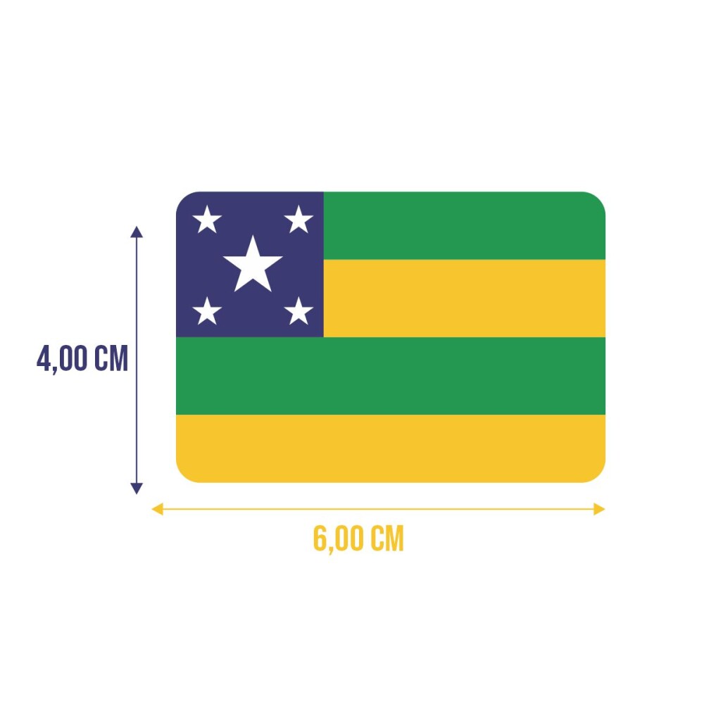 Bandeira Resinada Automotiva de Sergipe