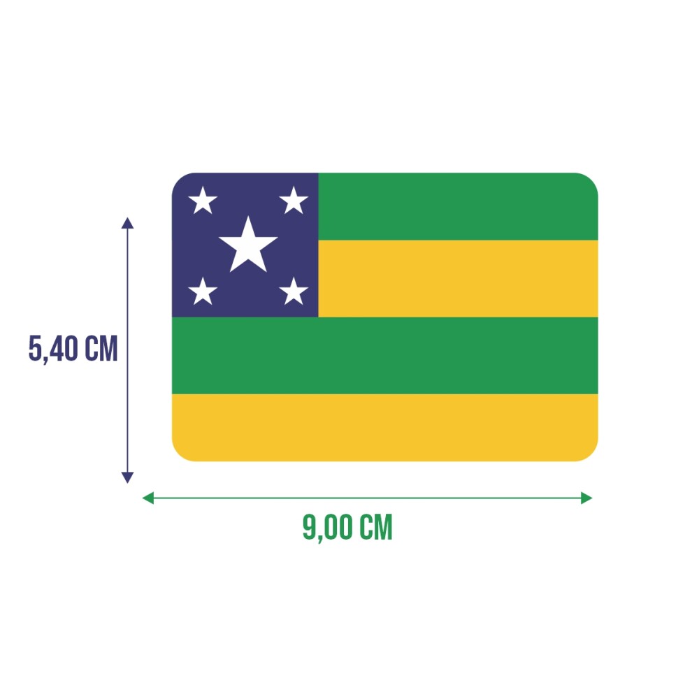 Bandeira Resinada Automotiva de Sergipe