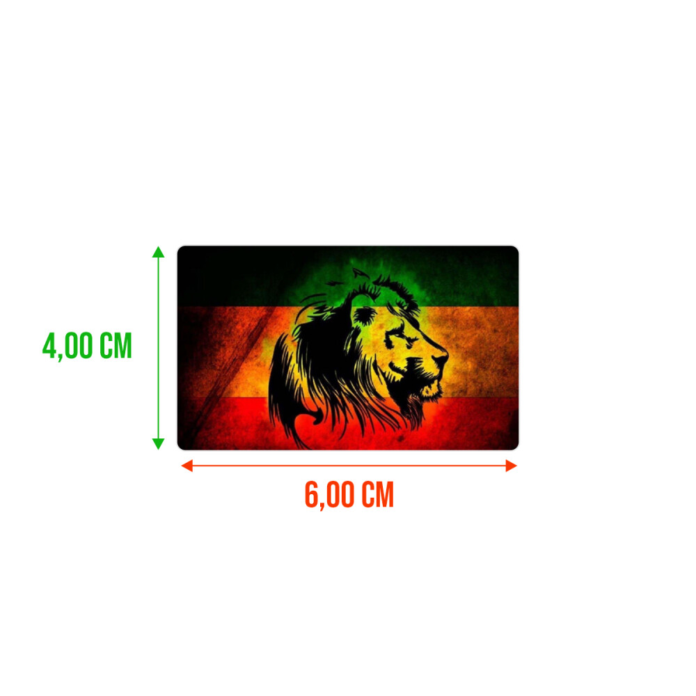 Bandeira Resinada Automotiva de Rastafári