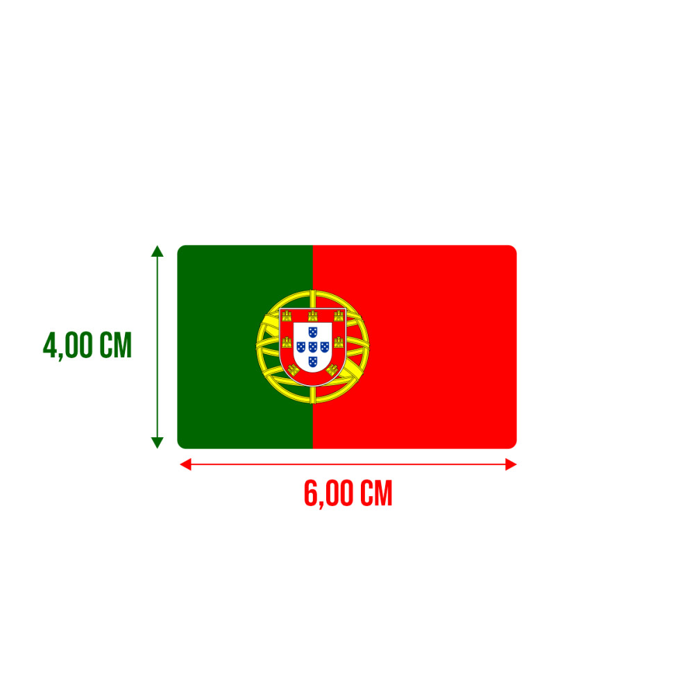Bandeira Resinada Automotiva de Portugal
