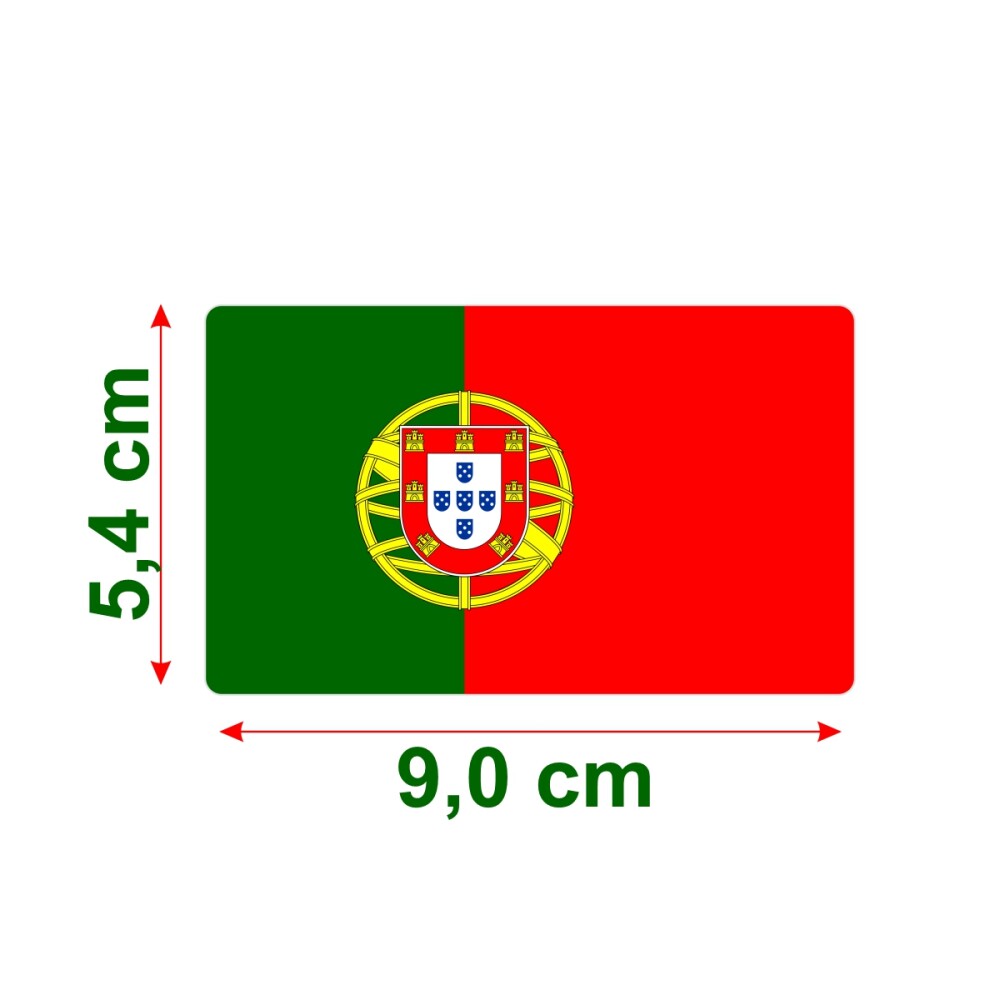 Bandeira Resinada Automotiva de Portugal
