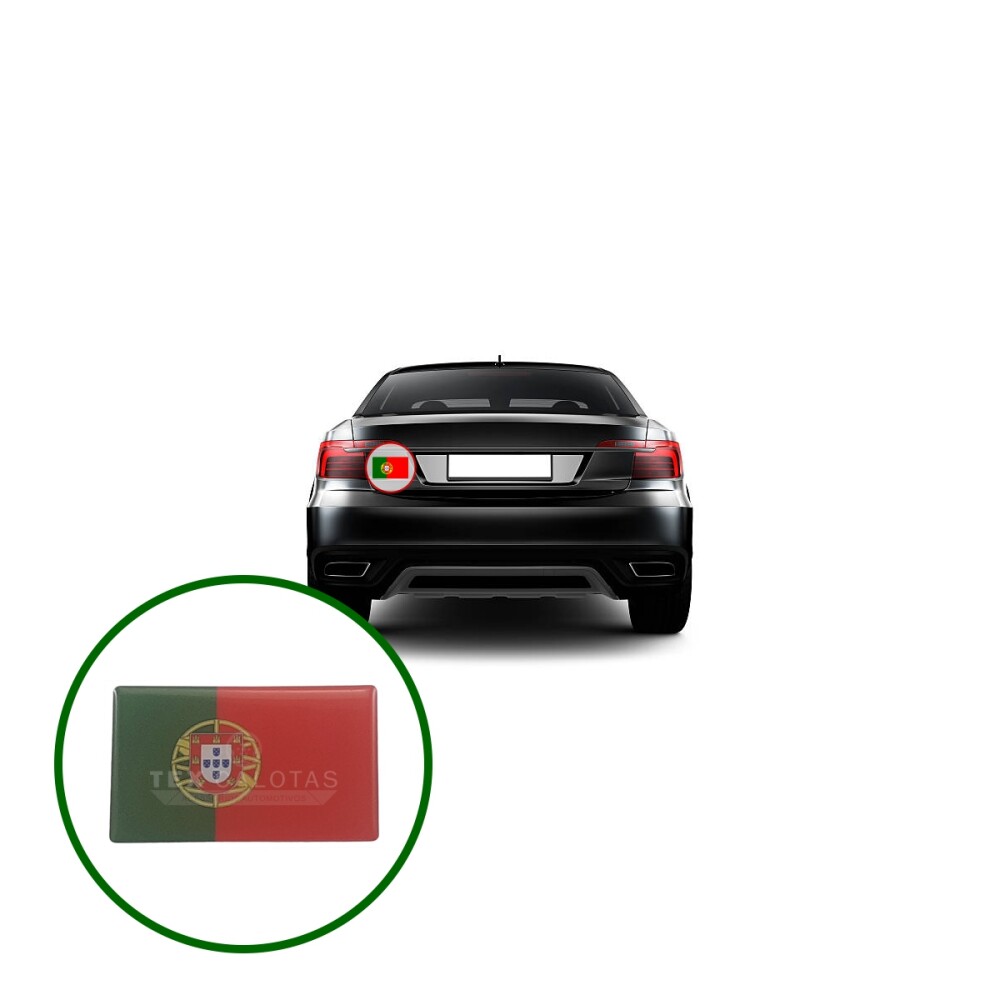 Bandeira Resinada Automotiva de Portugal