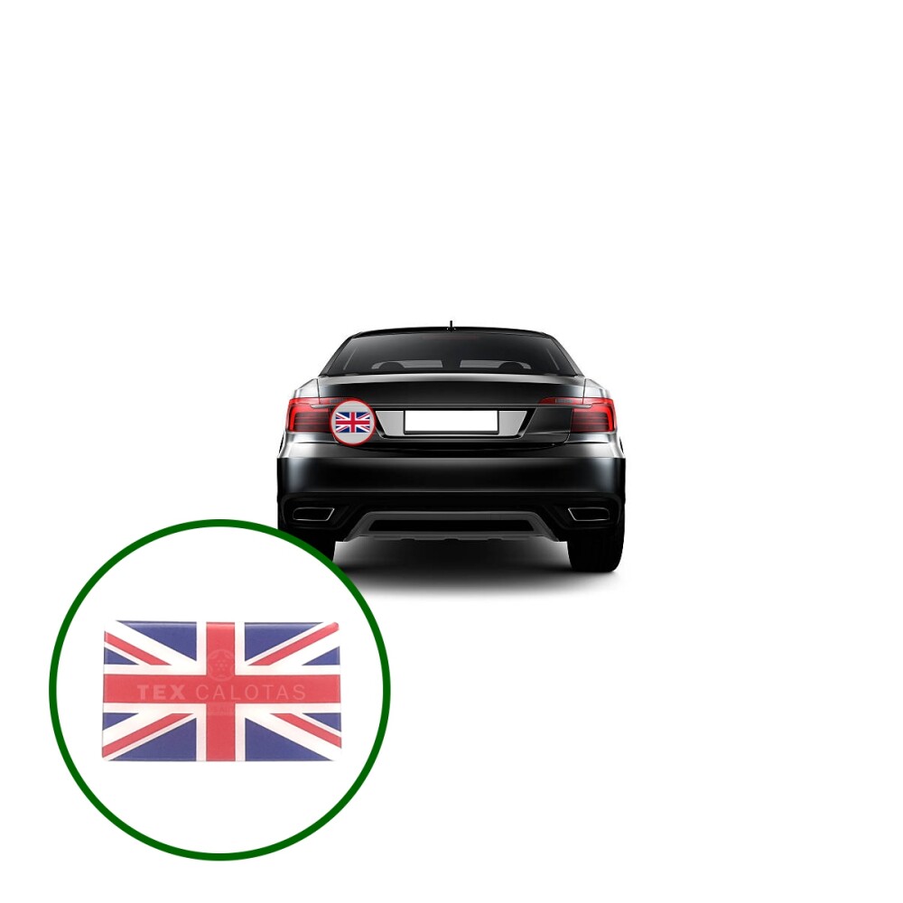 Bandeira Resinada Automotiva Reino Unido/Inglaterra/Land Rover