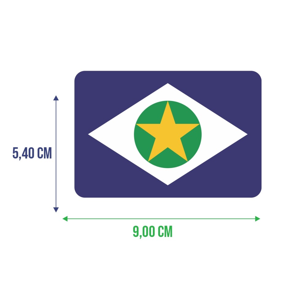 Bandeira Resinada Automotiva do Mato Grosso