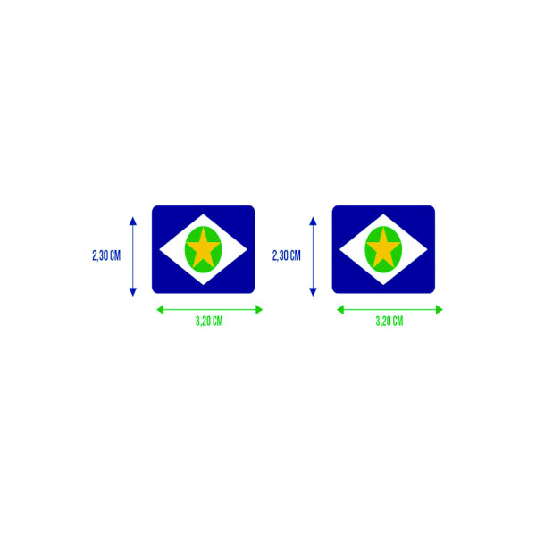 Bandeira Resinada Automotiva do Mato Grosso