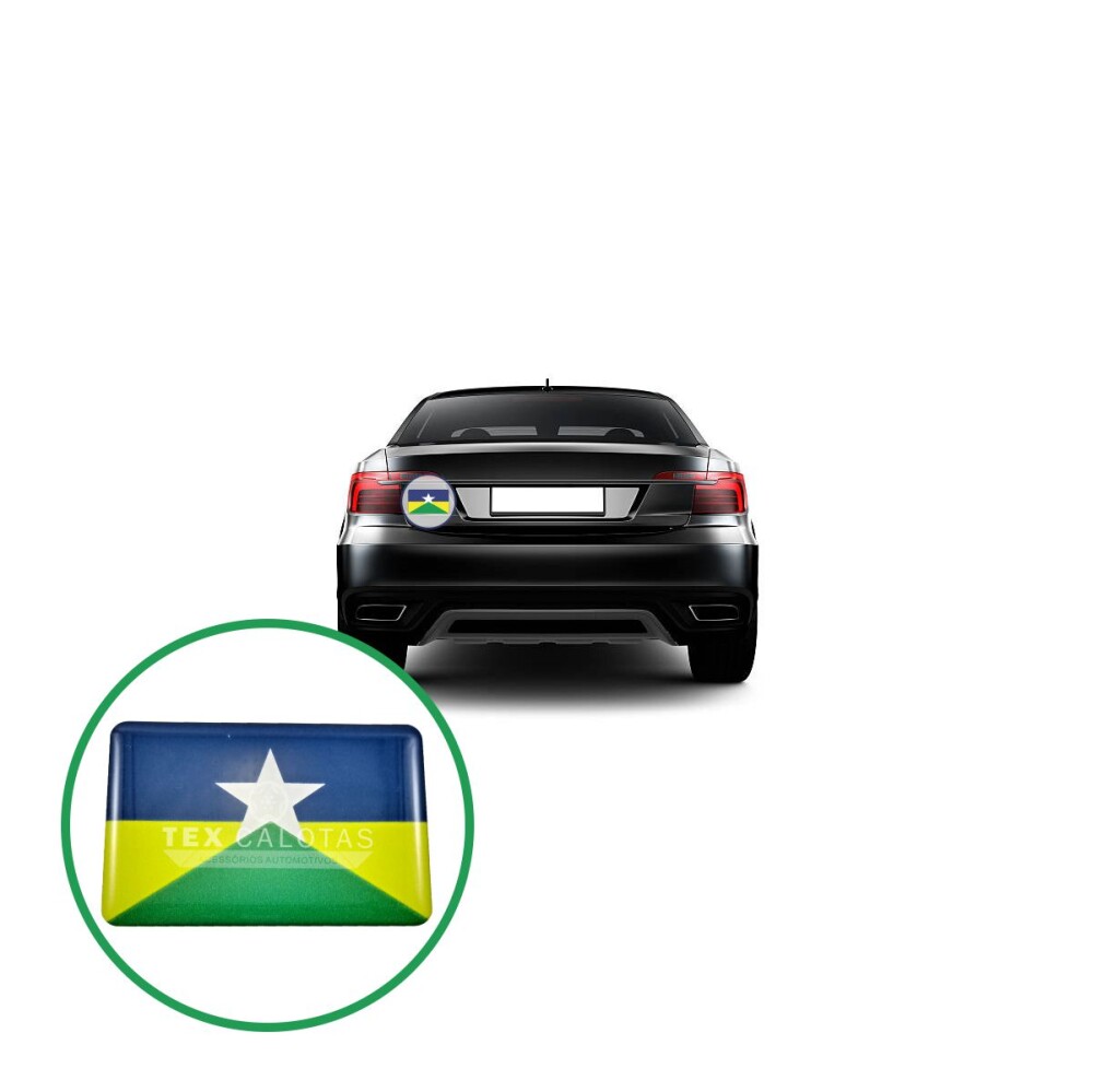 Bandeira Resinada Automotiva de Rondônia