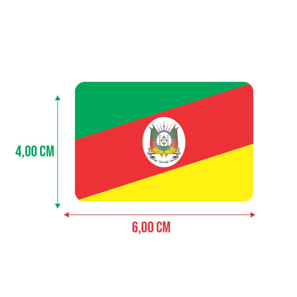 Bandeira Resinada Automotiva do Rio Grande do Sul