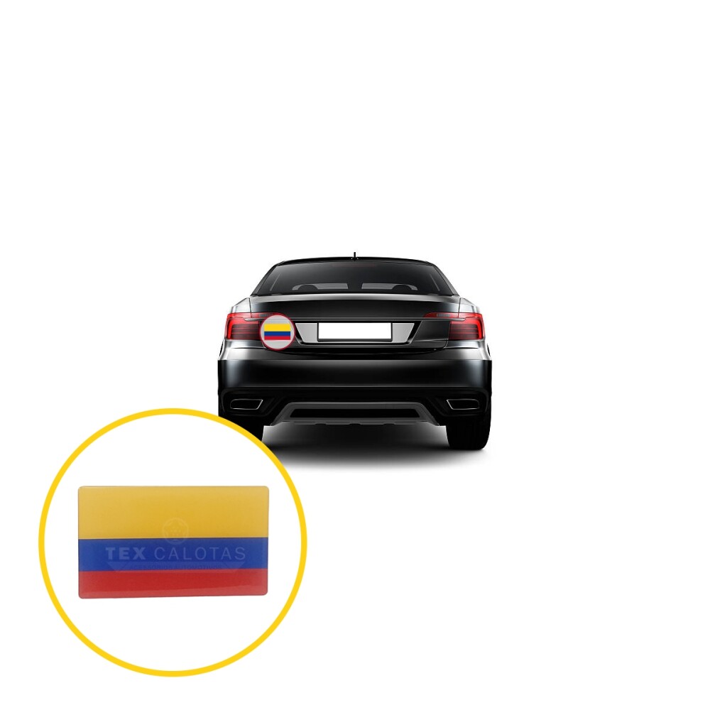 Bandeira Resinada Automotiva da Colômbia