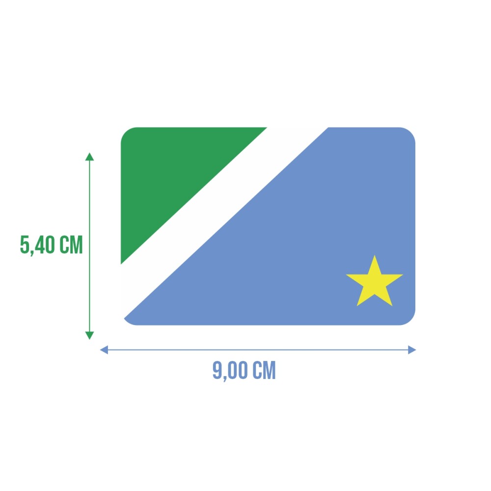 Bandeira Resinada Automotiva Mato Grosso do Sul