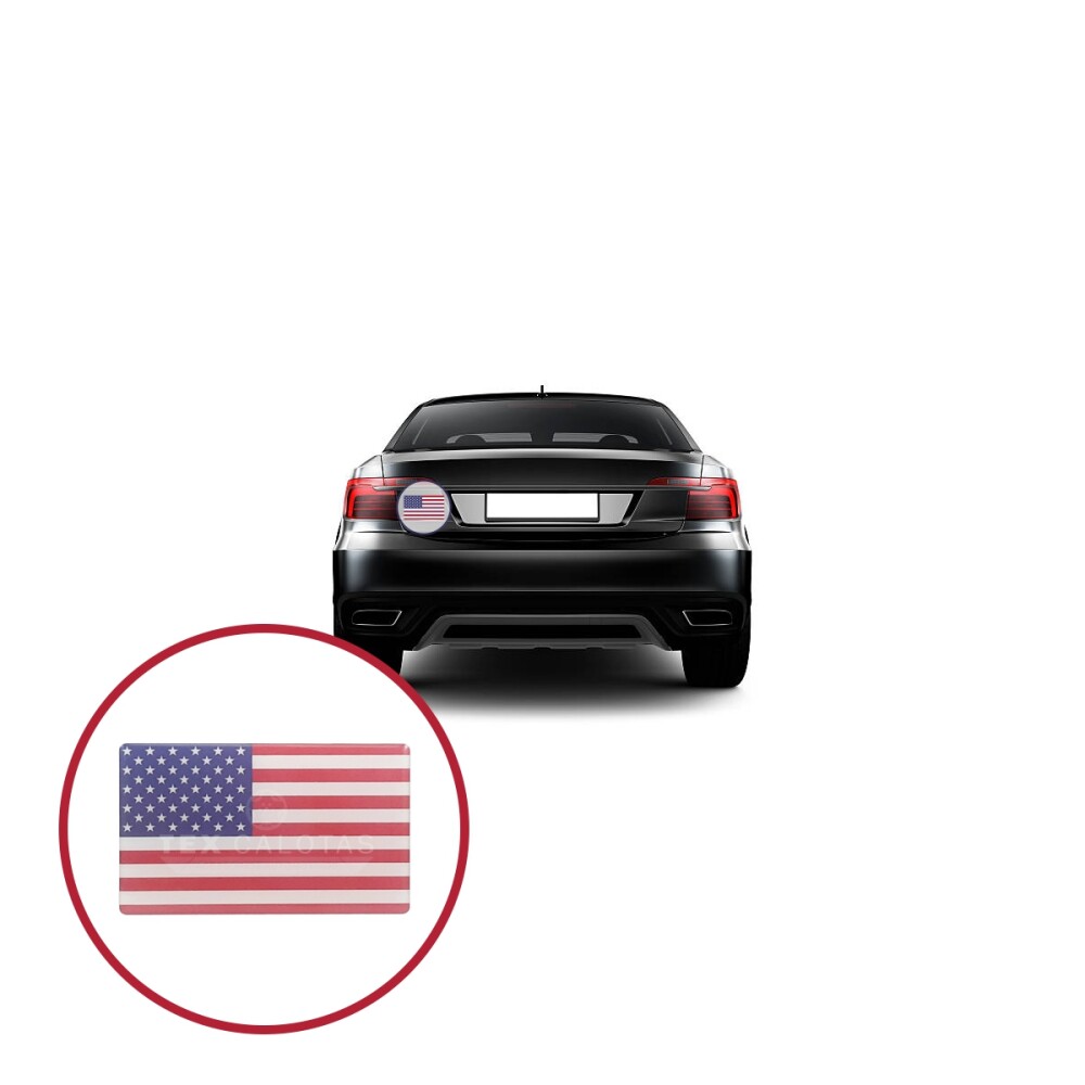 Bandeira Resinada Automotiva Estados Unidos da América