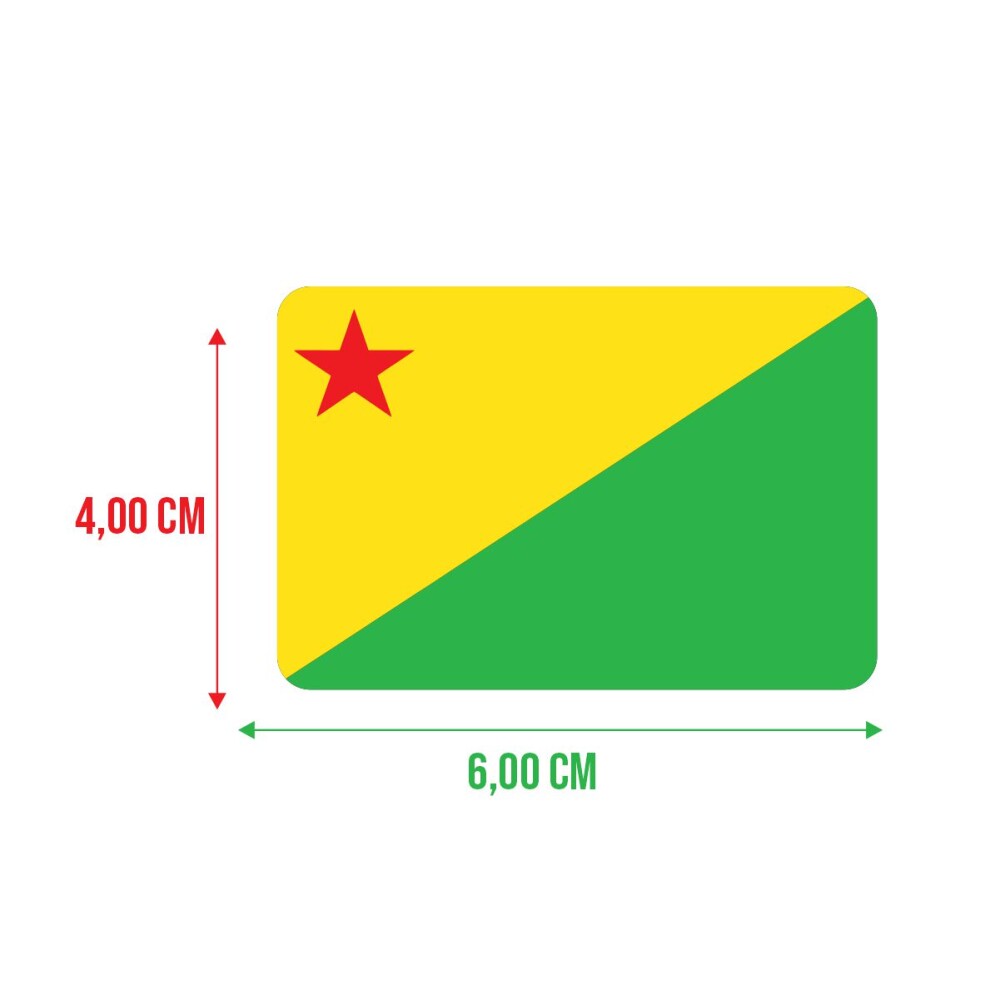 Bandeira Resinada Automotiva do Acre