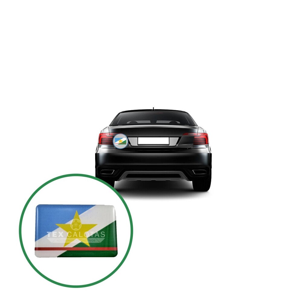 Bandeira Resinada Automotiva de Roraima
