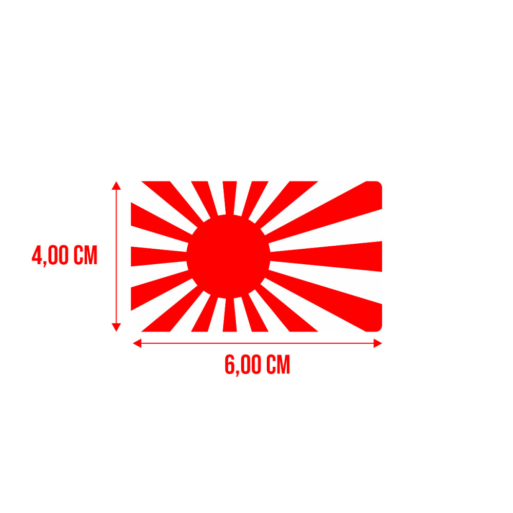 Bandeira Resinada Automotiva Japa Tunning