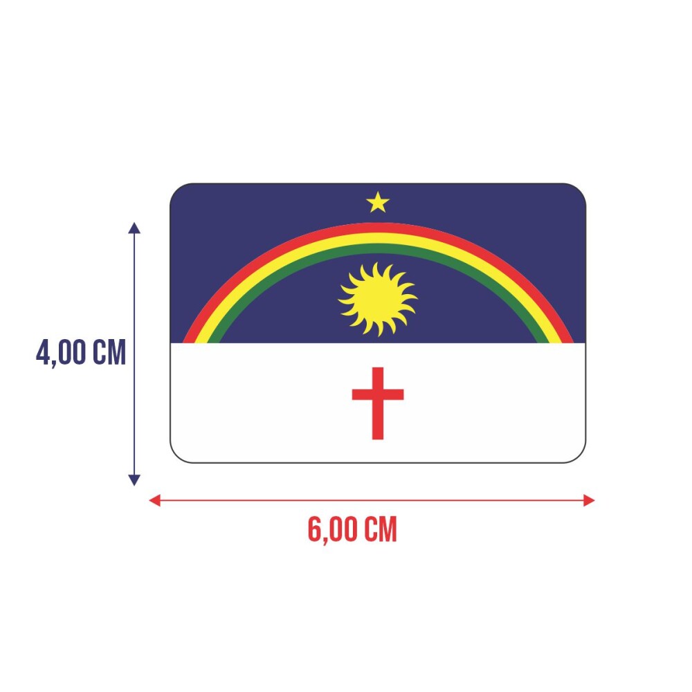 Bandeira Resinada Automotiva do Pernambuco