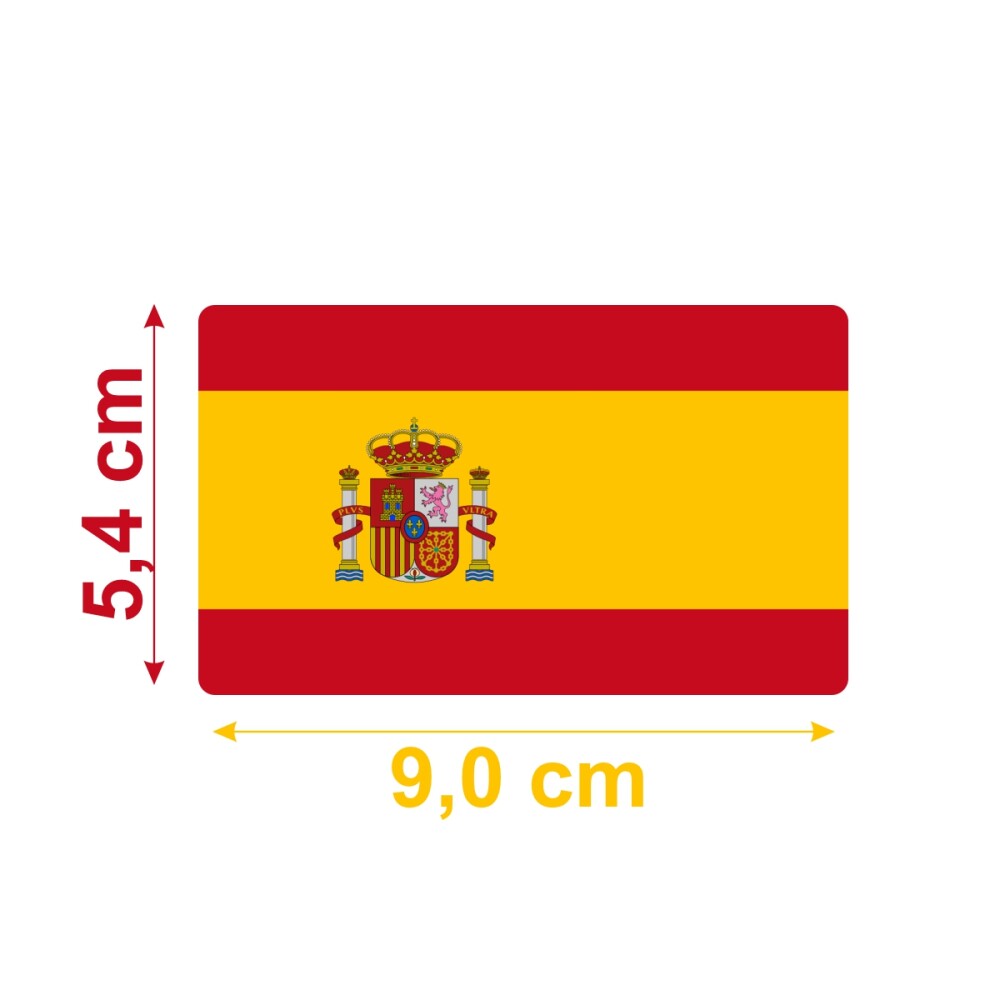 Bandeira Resinada Automotiva Espanha