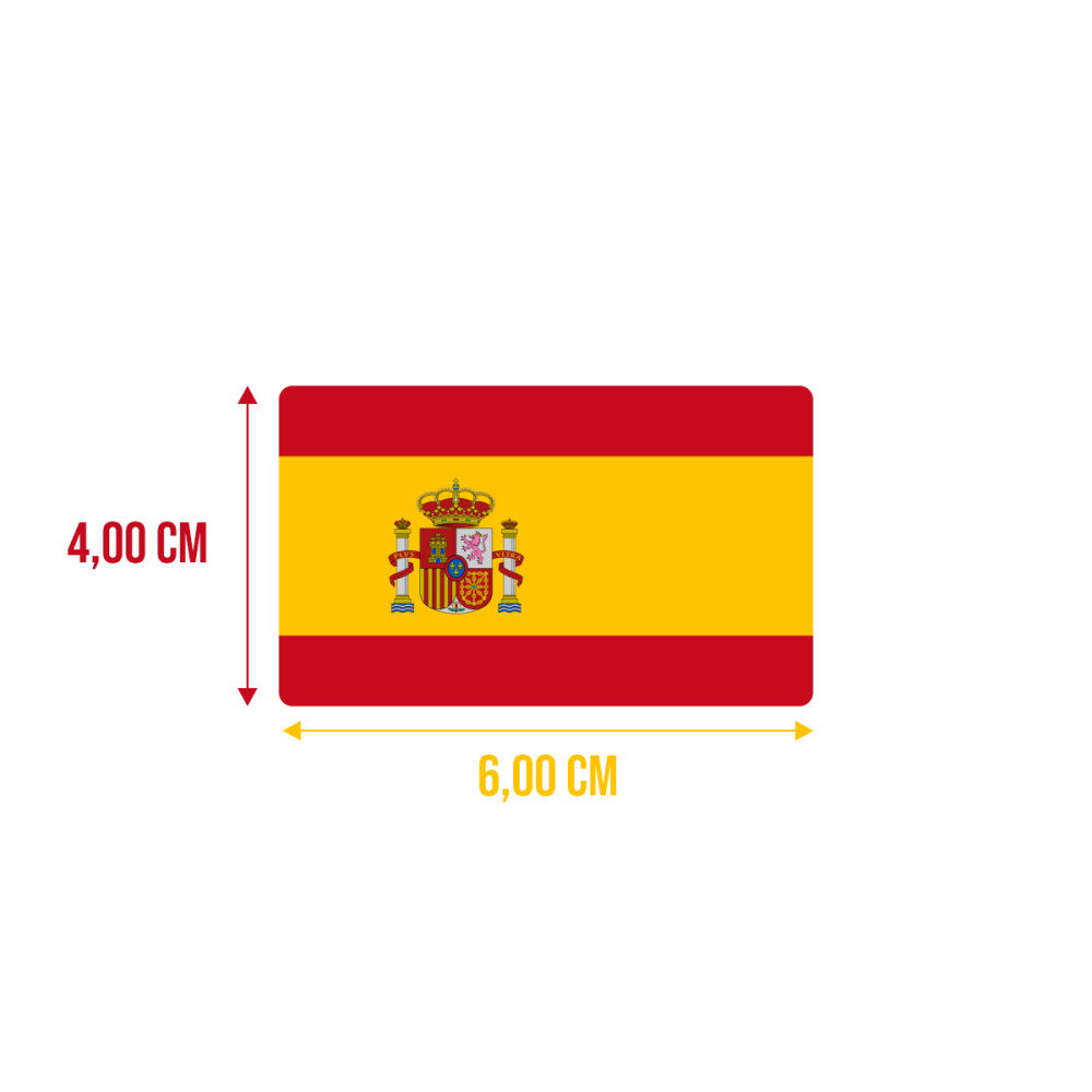 Bandeira Resinada Automotiva Espanha