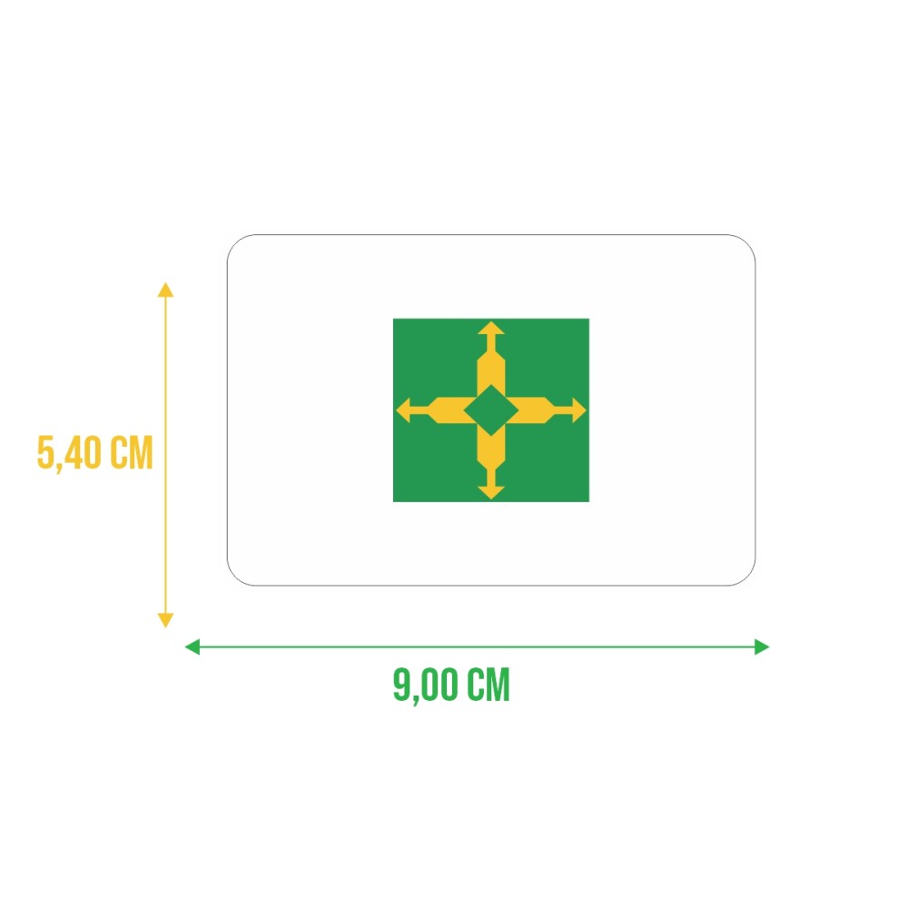 Bandeira Resinada Automotiva do Distrito Federal