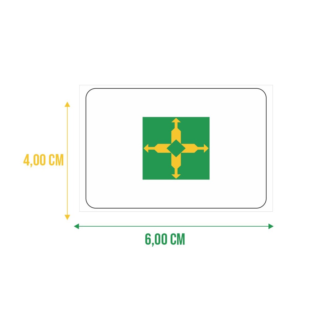 Bandeira Resinada Automotiva do Distrito Federal