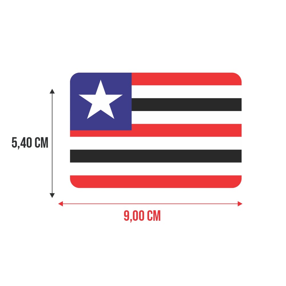 Bandeira Resinada Automotiva do Maranhão