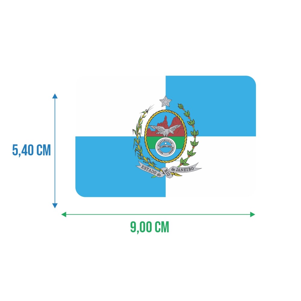 Bandeira Resinada Automotiva do Rio de Janeiro