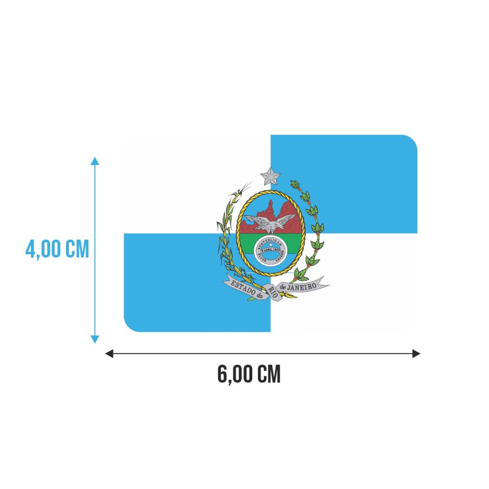 Bandeira Resinada Automotiva do Rio de Janeiro