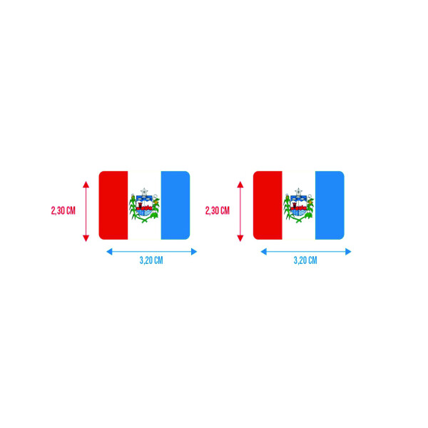 Bandeira Resinada Automotiva de Alagoas