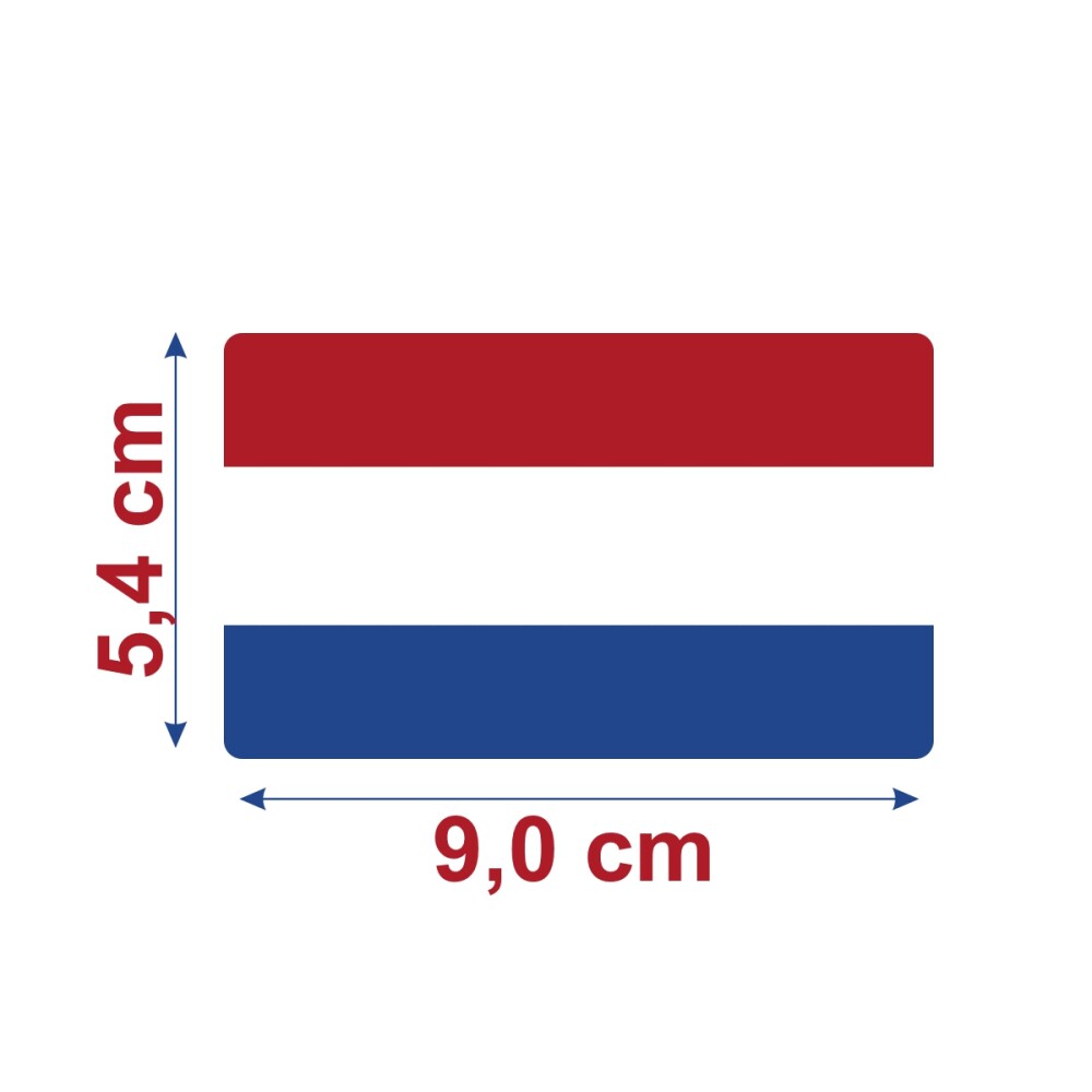 Bandeira Resinada Automotiva Holanda