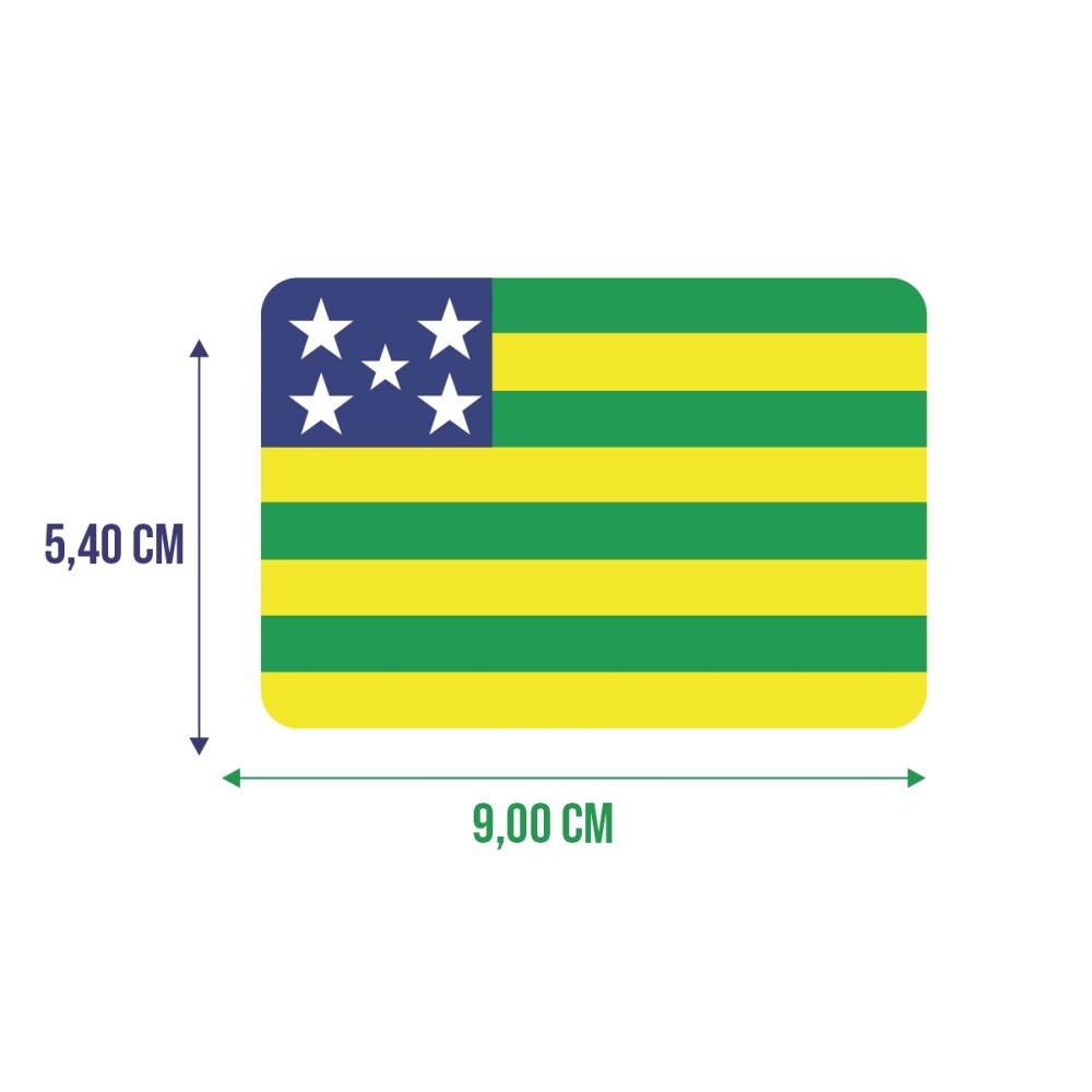 Bandeira Resinada Automotiva de Goiás