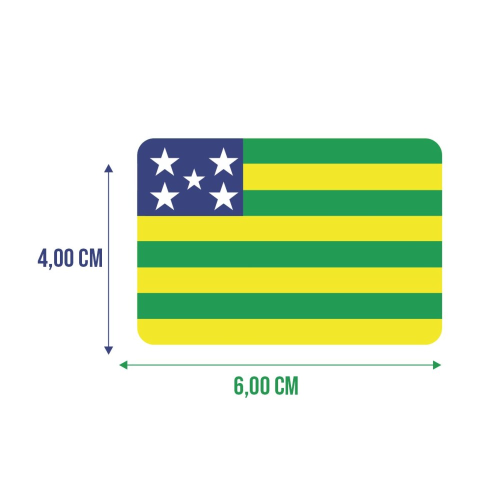 Bandeira Resinada Automotiva de Goiás