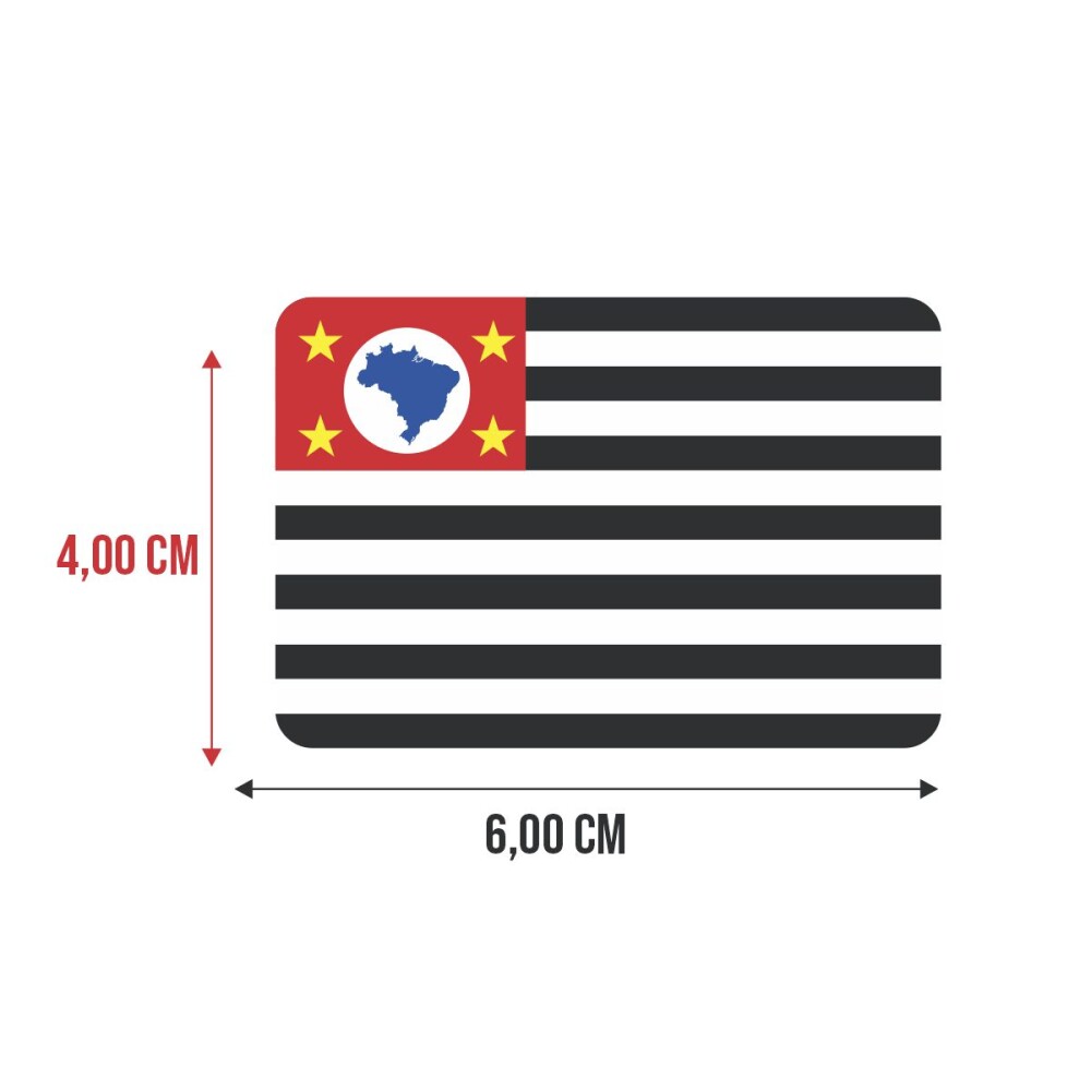 Bandeira Resinada Automotiva de São Paulo
