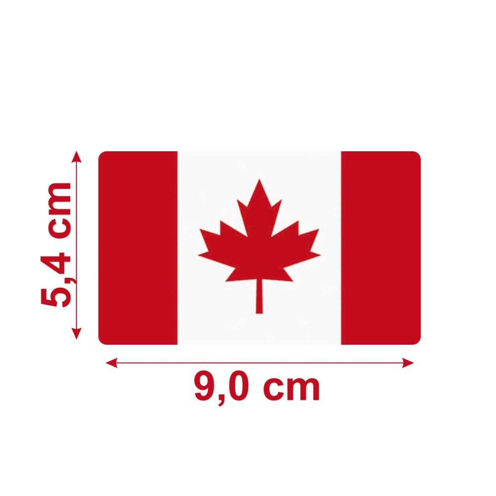 Bandeira Resinada Automotiva do Canadá