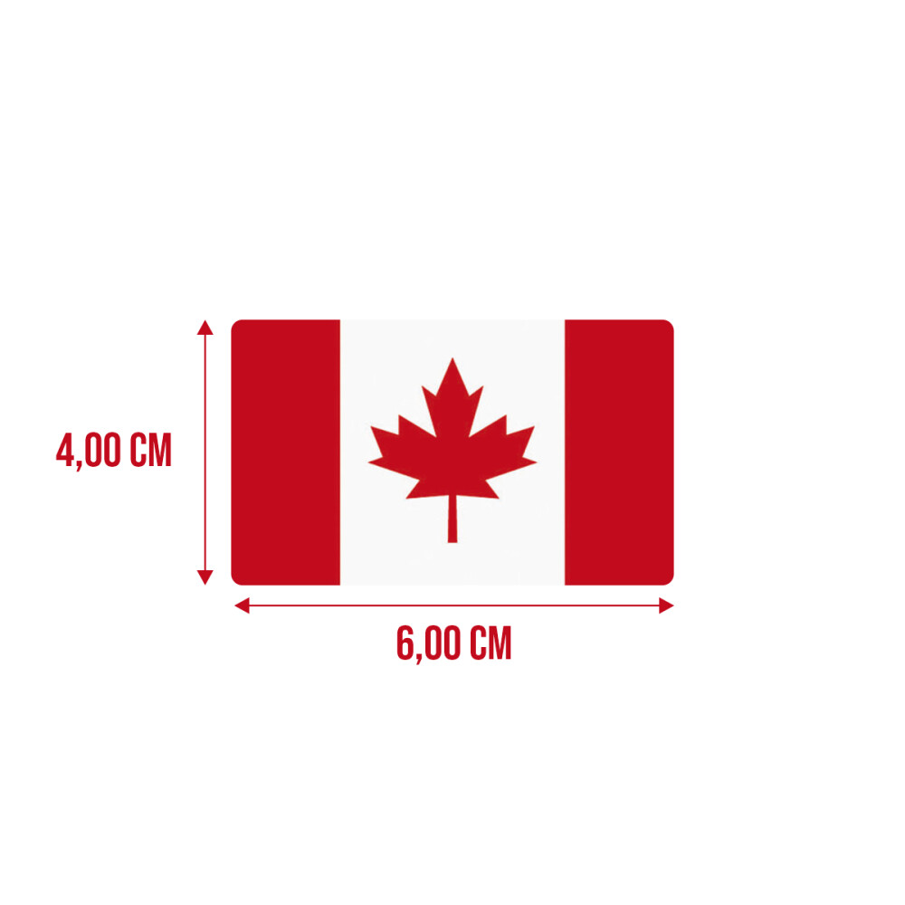 Bandeira Resinada Automotiva do Canadá