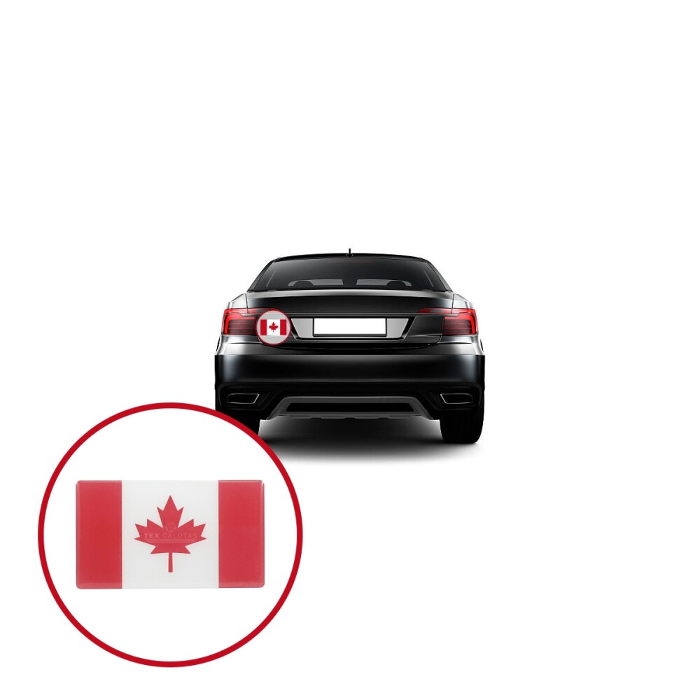 Bandeira Resinada Automotiva do Canadá