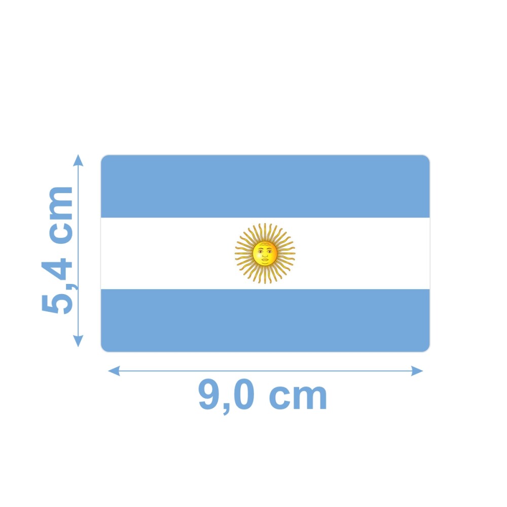 Bandeira Resinada Automotiva da Argentina