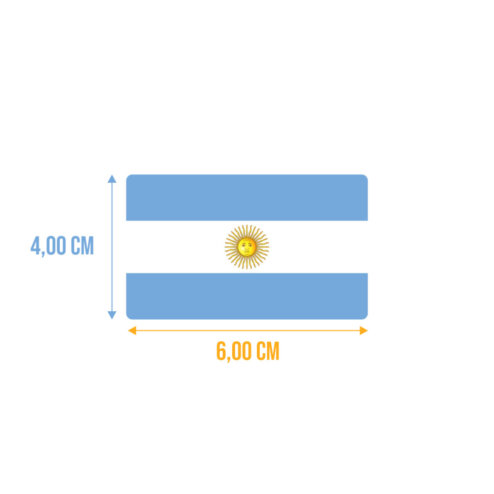Bandeira Resinada Automotiva da Argentina