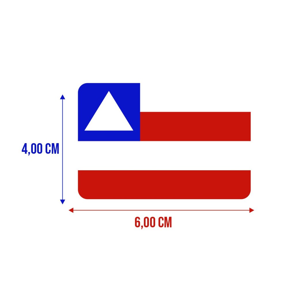 Bandeira Resinada Automotiva da Bahia