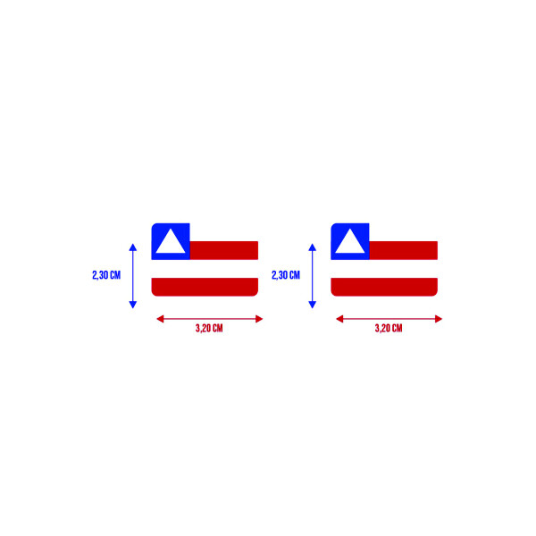 Bandeira Resinada Automotiva da Bahia