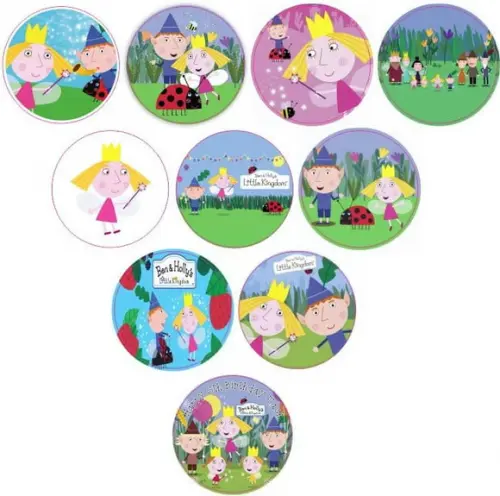 Adesivos Kit 100 Selos Ben e Molly 4cm x 4cm com Recorte