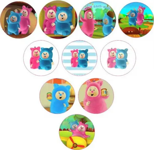 Adesivos Kit 100 Selos Billy Bam Bam 4cm x 4cm com Recorte
