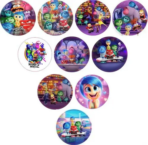 Adesivos Kit 100 Selos Divertidamente 4cm com Recorte