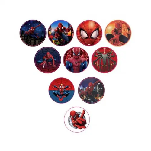 Adesivos Kit 100 Selos Homem Aranha 4cm x 4cm com Recorte