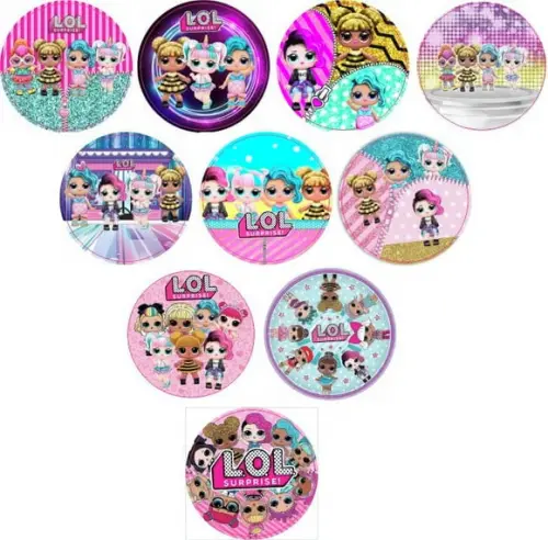 Adesivos Kit 100 Selos Lol Queens 4cm x 4cm com Recorte