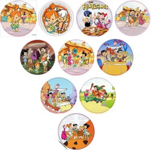 Adesivos Kit 100 Selos os Flintstones 4cm com Recorte