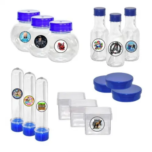 Adesivos Kit 100 Selos Plim Plim 4cm x 4cm com Recorte